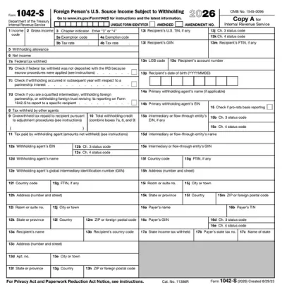Form 1042-S