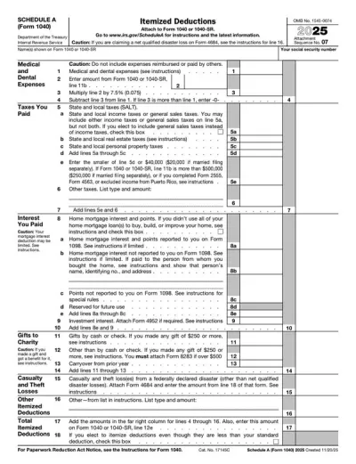 Schedule A (Form 1040)
