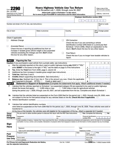 Form 2290