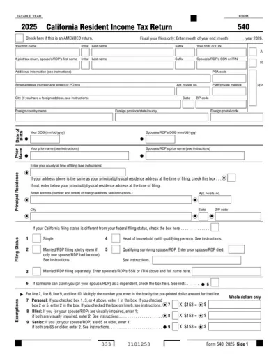 Form 540