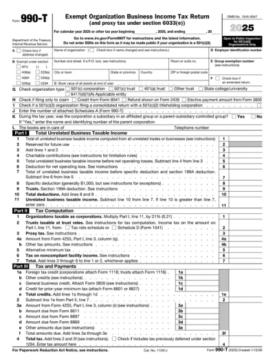 Form 990-T