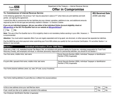 Form 656