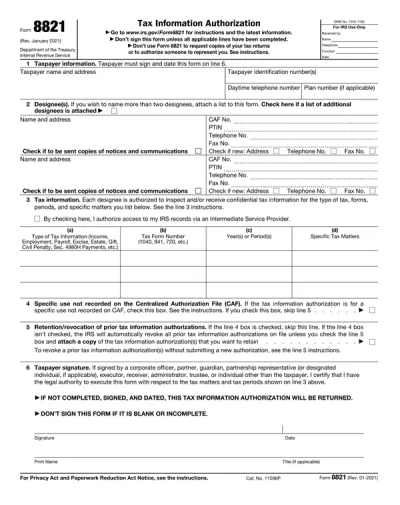 Form 8821