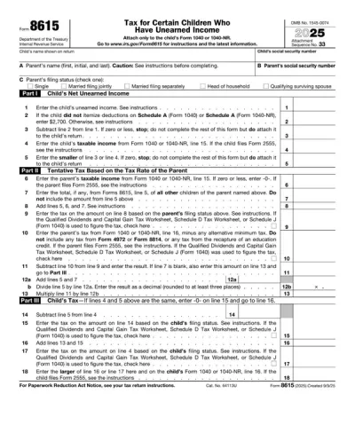Form 8615