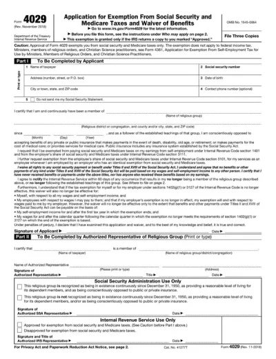 Form 4029