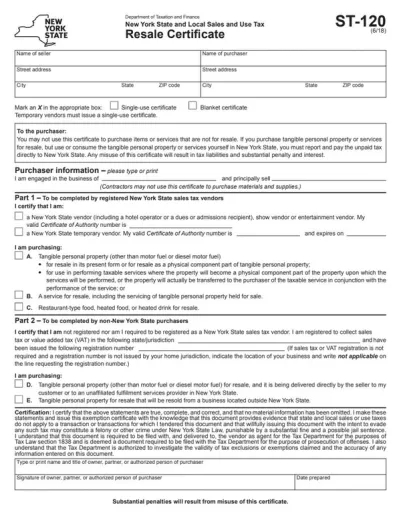 Resale Certificate
