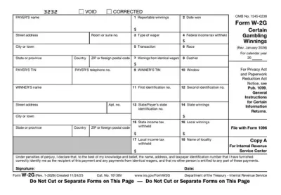 Form W-2G