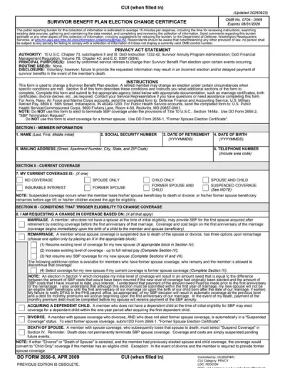 Form DD 2656