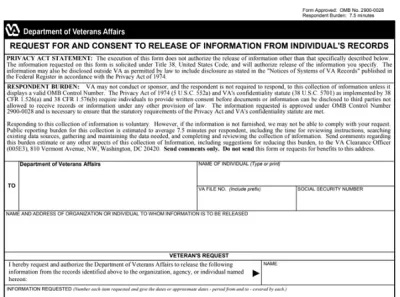 VA Form 3288