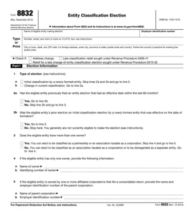 Form 8832