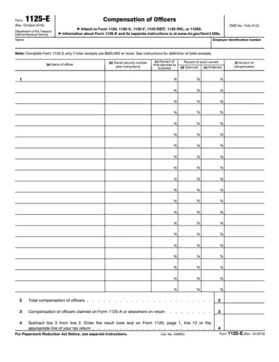 Form 1125-E