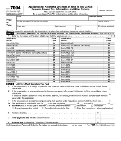 Form 7004