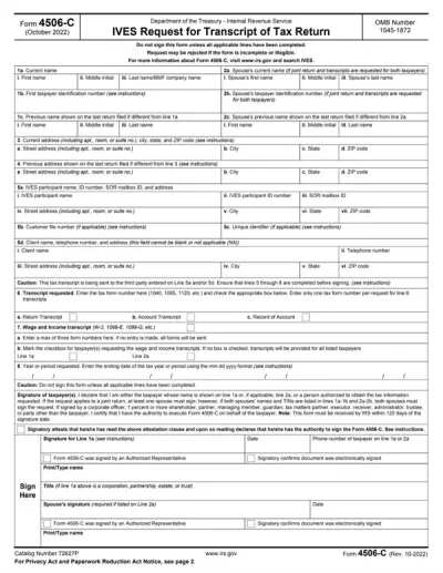 Form 4506-C