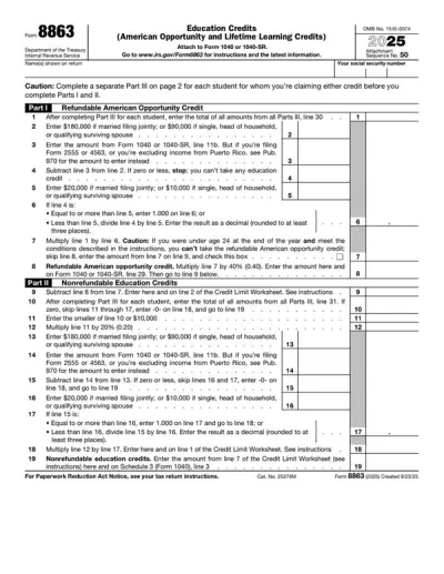 Form 8863