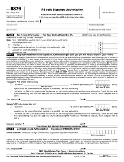 Form 8879