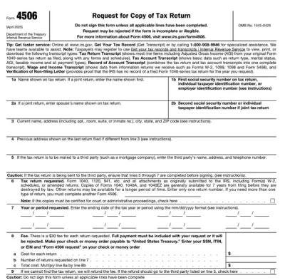 Form 4506