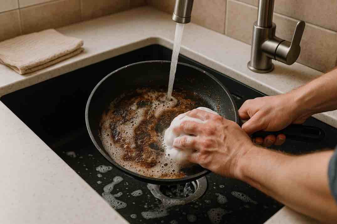 Paistinpannun pohjan puhdistus – toimivat keinot