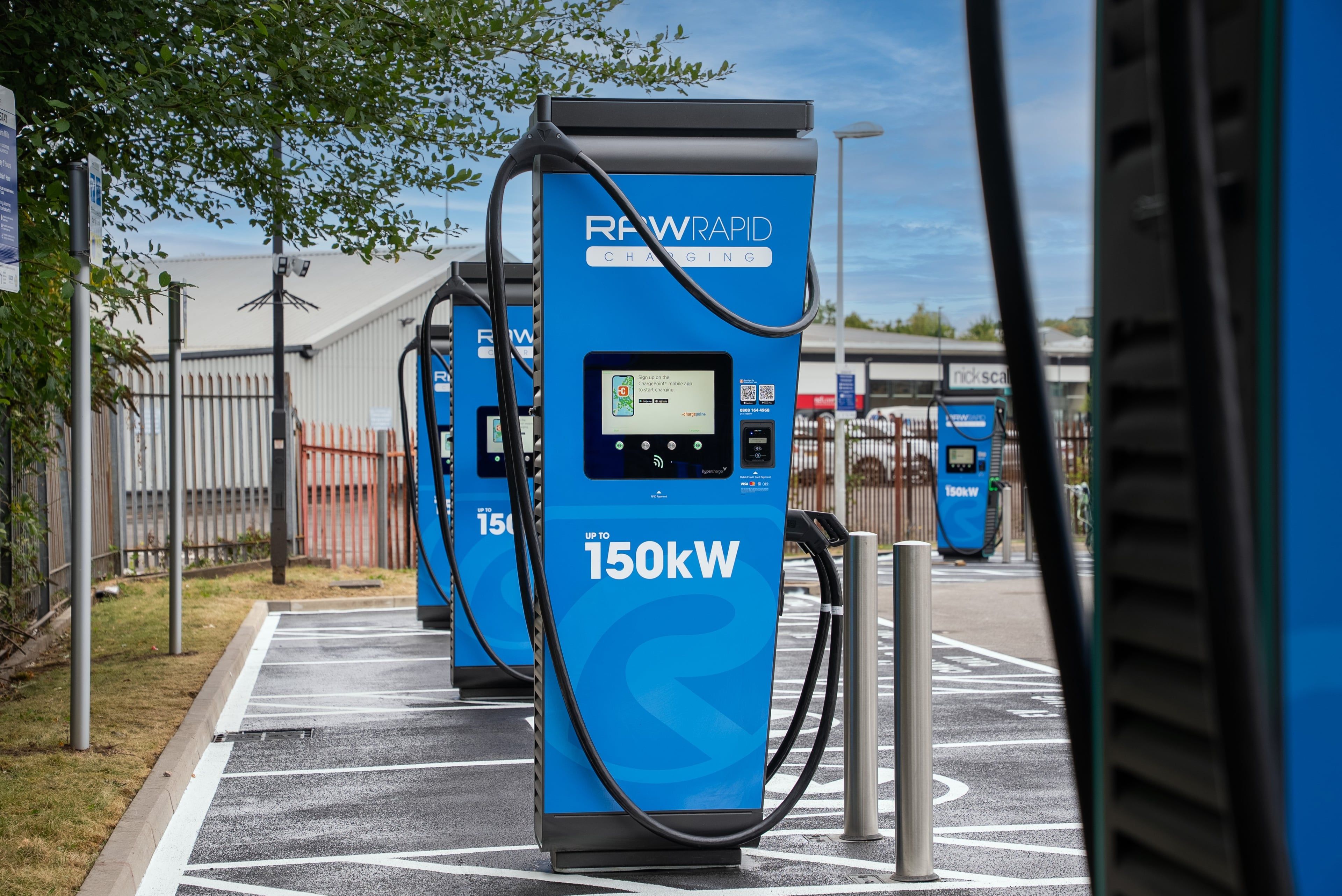 150kW EV Chargers available at Etruria Mills