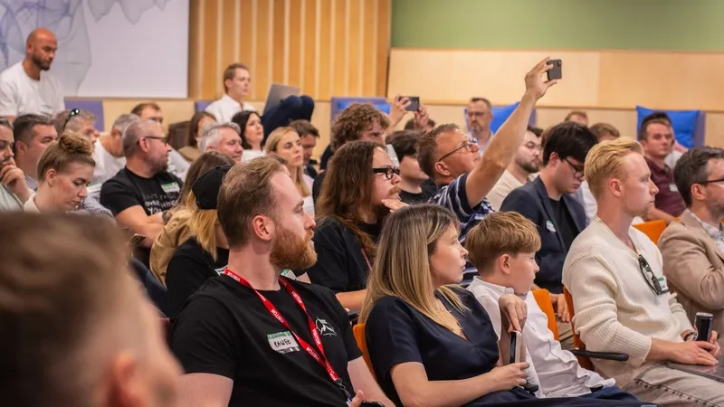 A full room during the second edition of Pionierzy AI at the Kainos space in Gdańsk