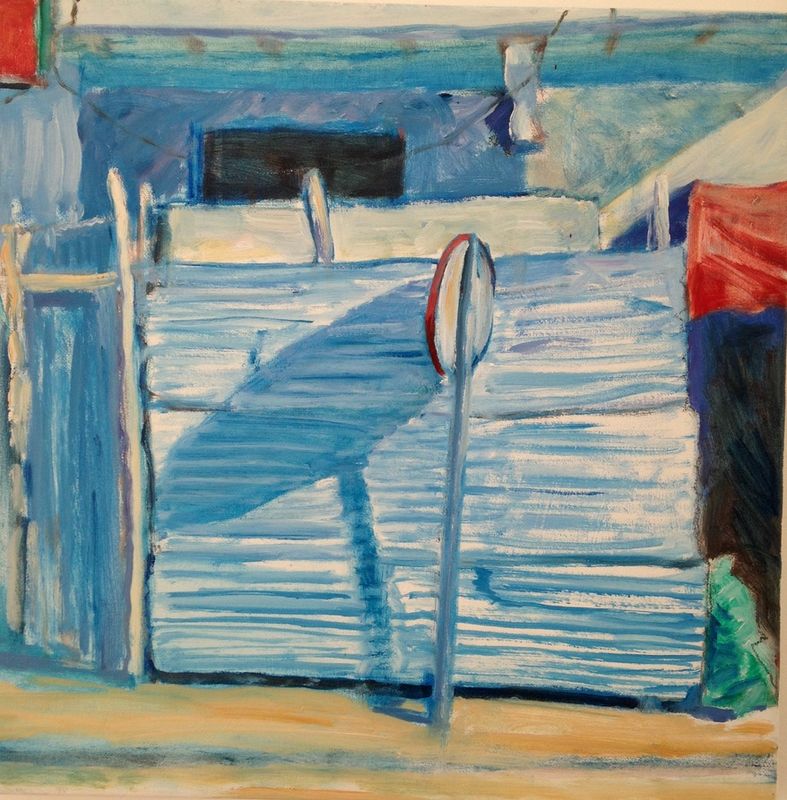 Shadows on Fence SOLD Shadows on Fence SOLD