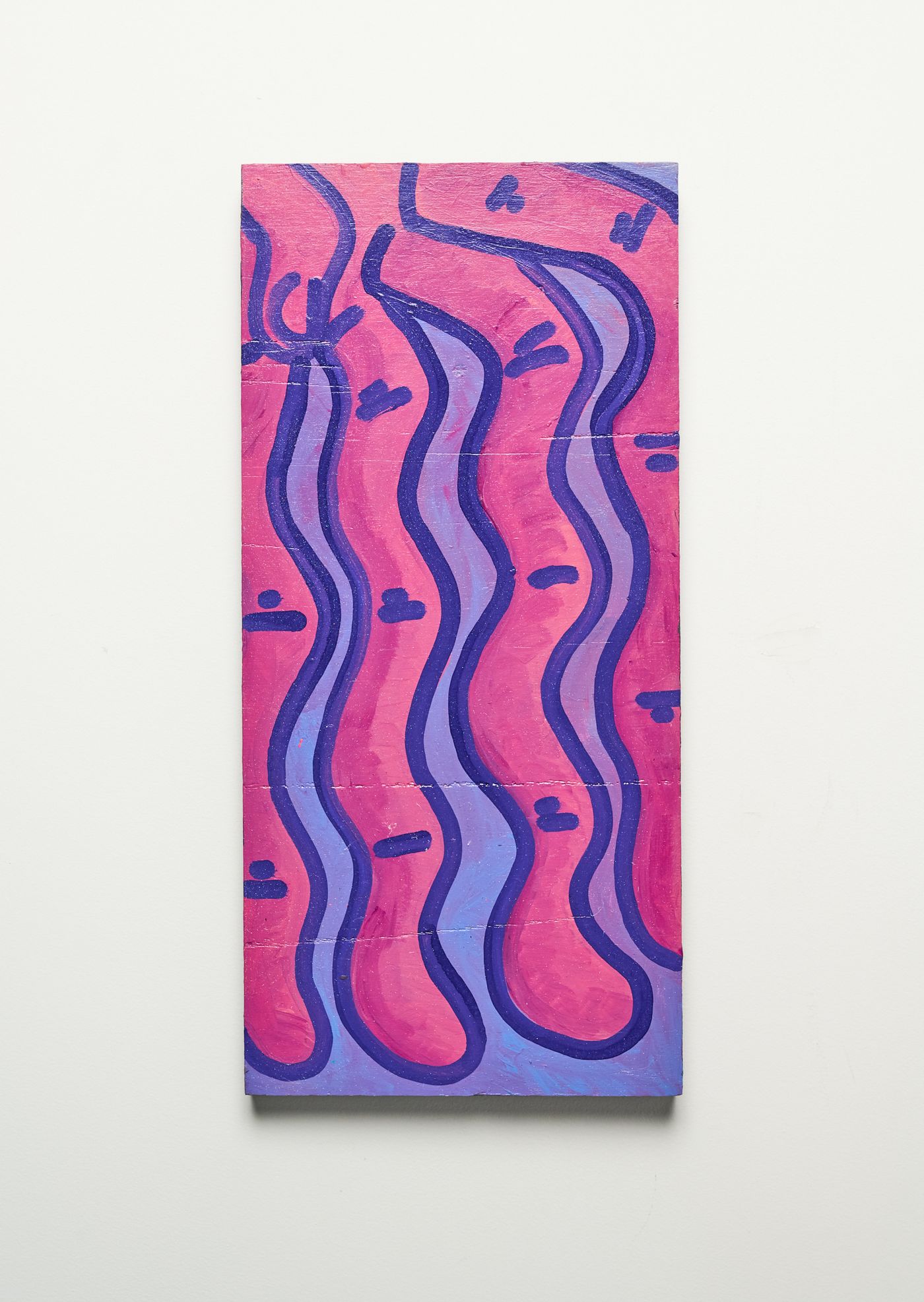 The Nebula fingers — wavering fingers in deep pink and purple with glitter gloss