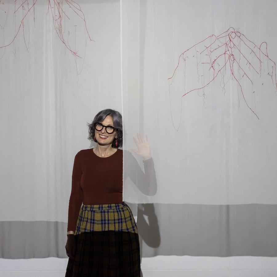 Sue Jo Wright’s work in Beyond the Visible at Goodspace. Photo: Anna Kučera / Artspace.