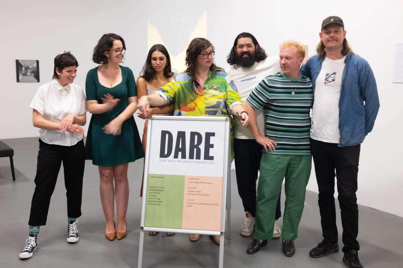 Dare artists — DARE:001 group photo, January 2023