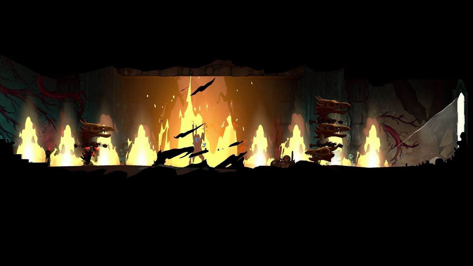 Castlevania: Belmont's Curse screenshot of the heroine fighting in a gothic environment