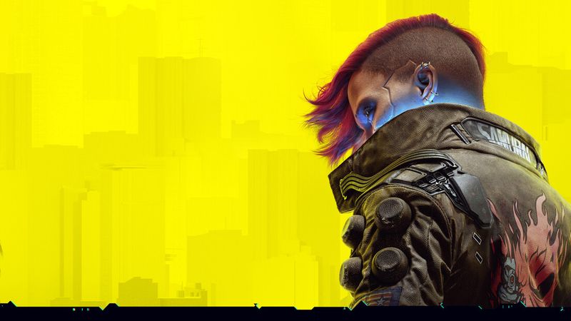 Cyberpunk 2077 panoramic key art of Night City