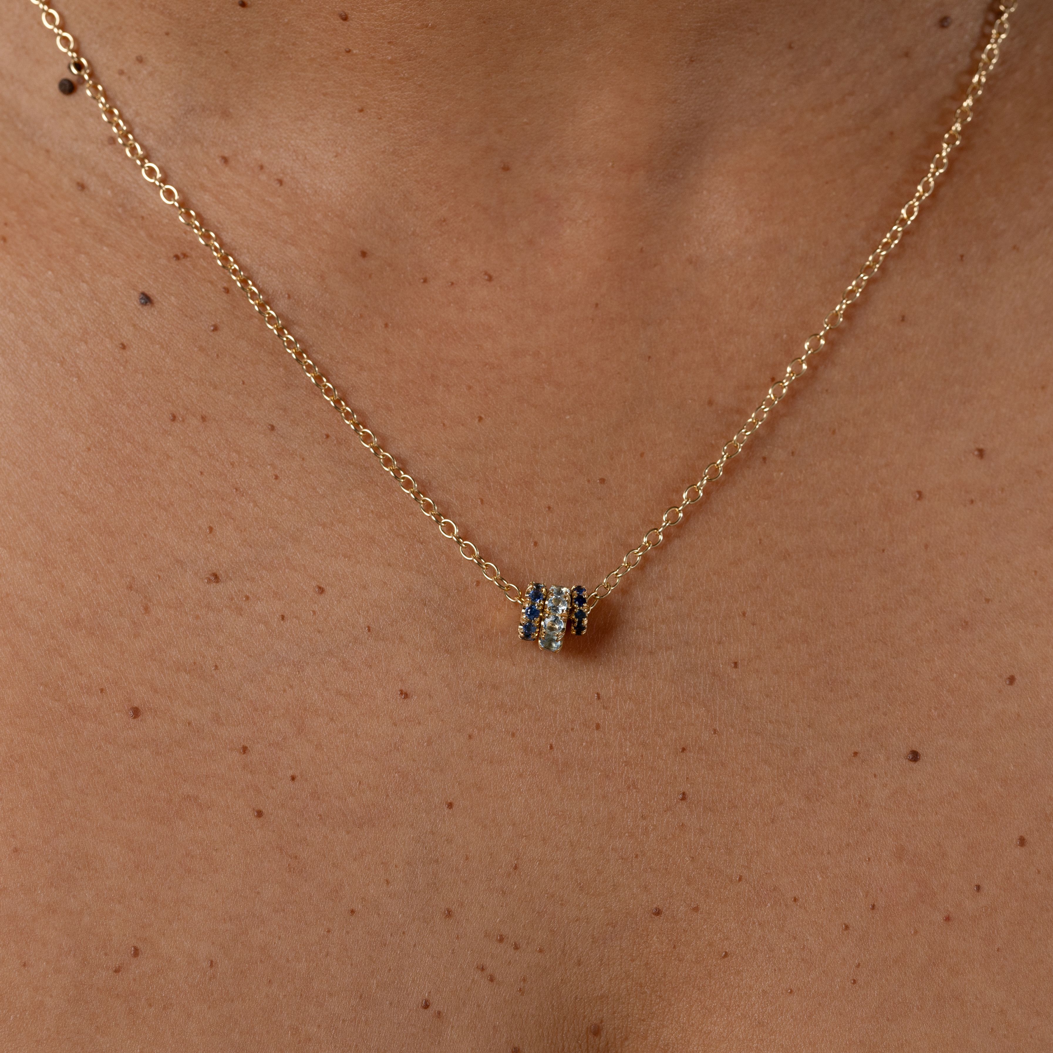 Vesta YG Pavé Necklace | Spinelli Kilcollin