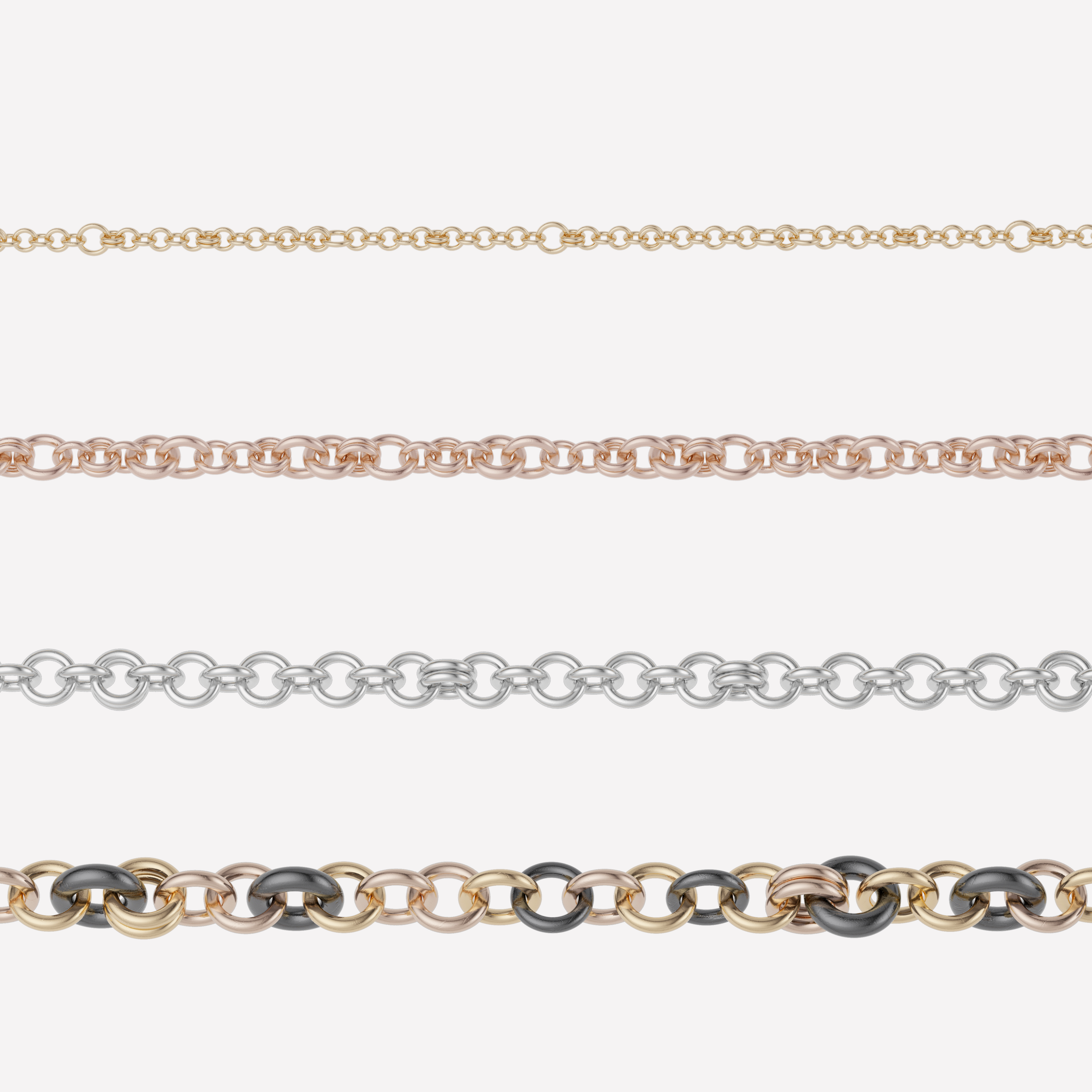 SPINELLI KILCOLLIN Serpens Yellow and Rose Gold and Silver Necklace for Men