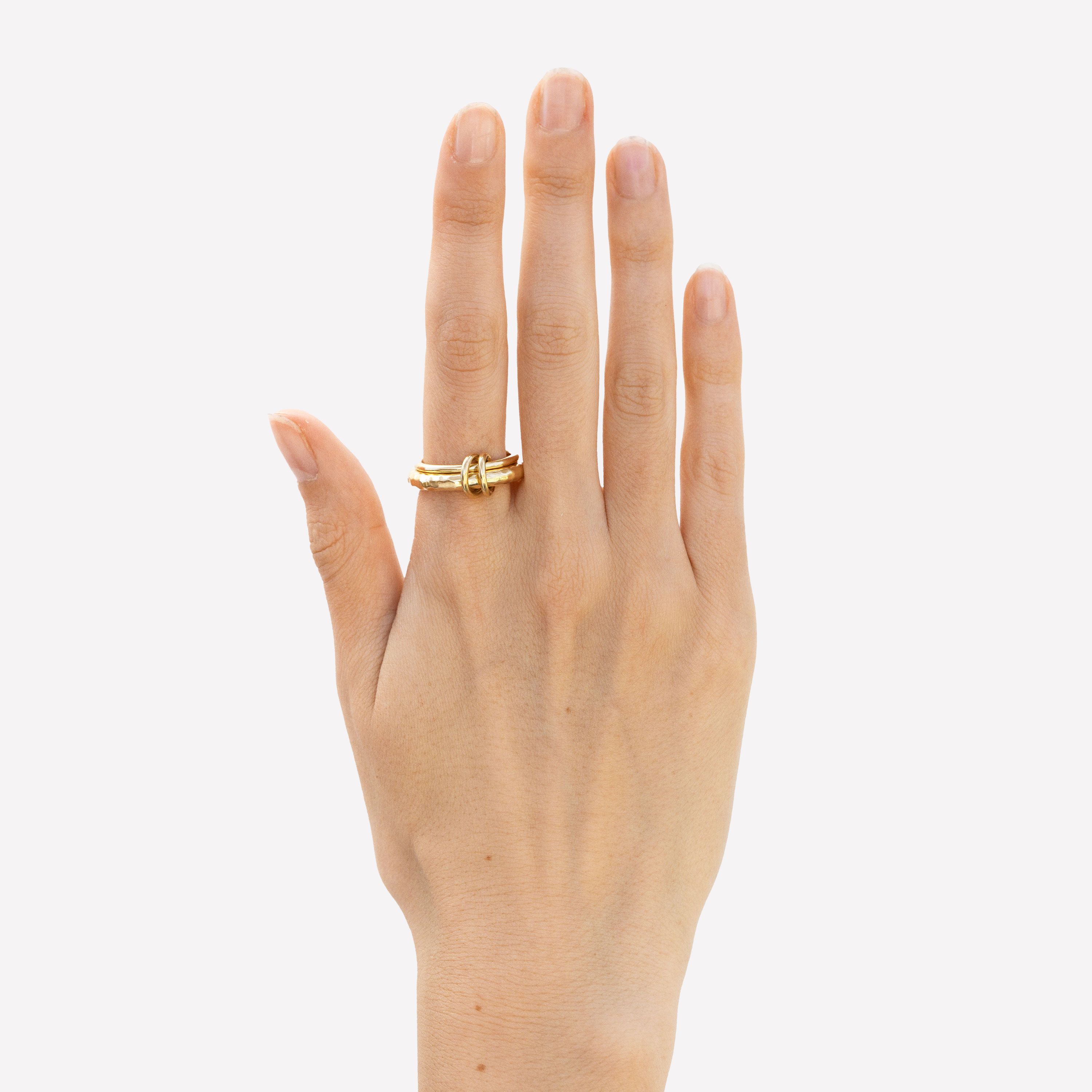 18k Gold & Sterling Silver Agon Vulcan Ring main image 1