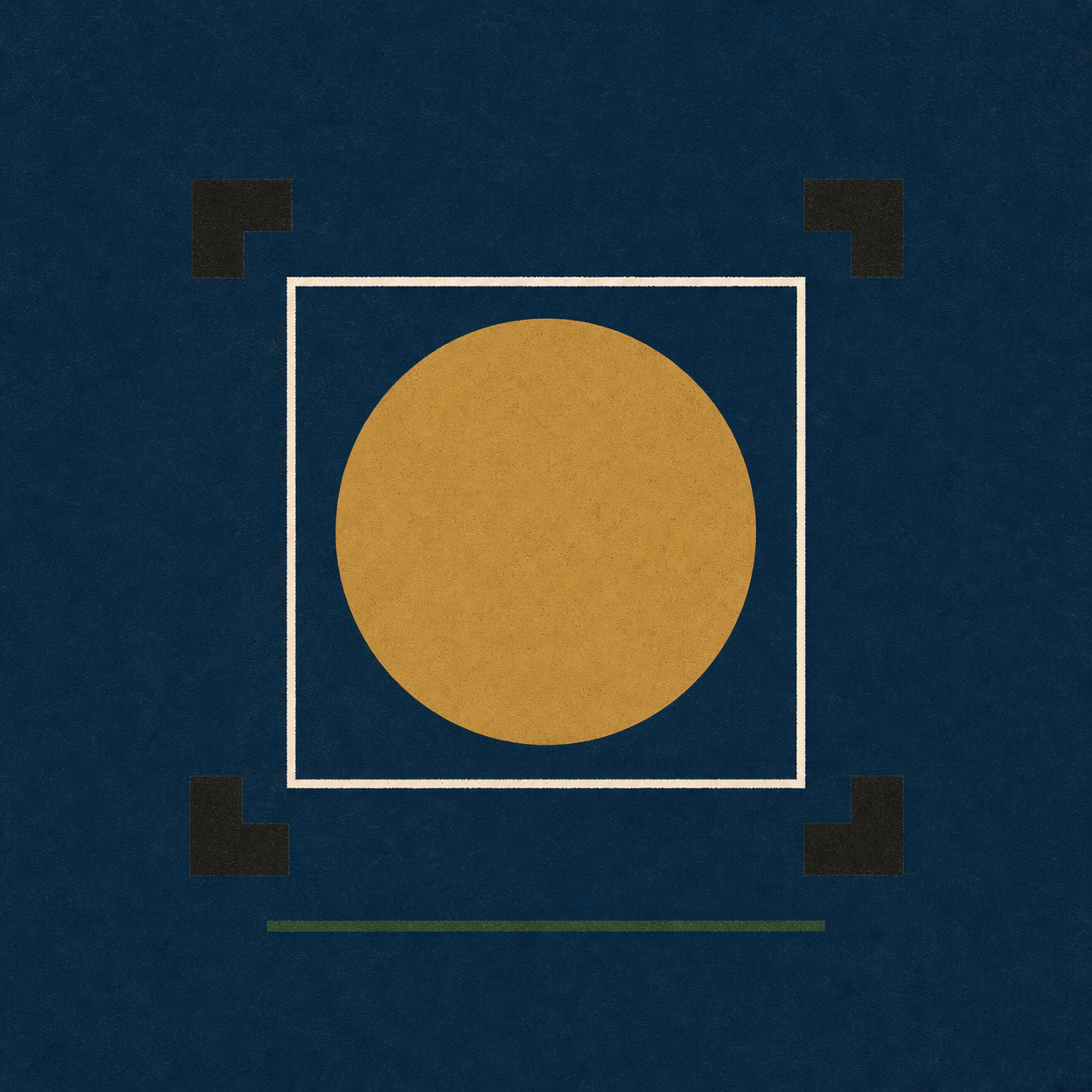 A gold circle inside a secure digital frame, representing safe online gold buying.