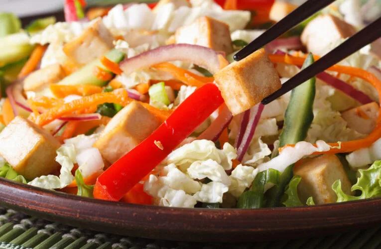 Chopped Salad with Tofu and Soy Nuts