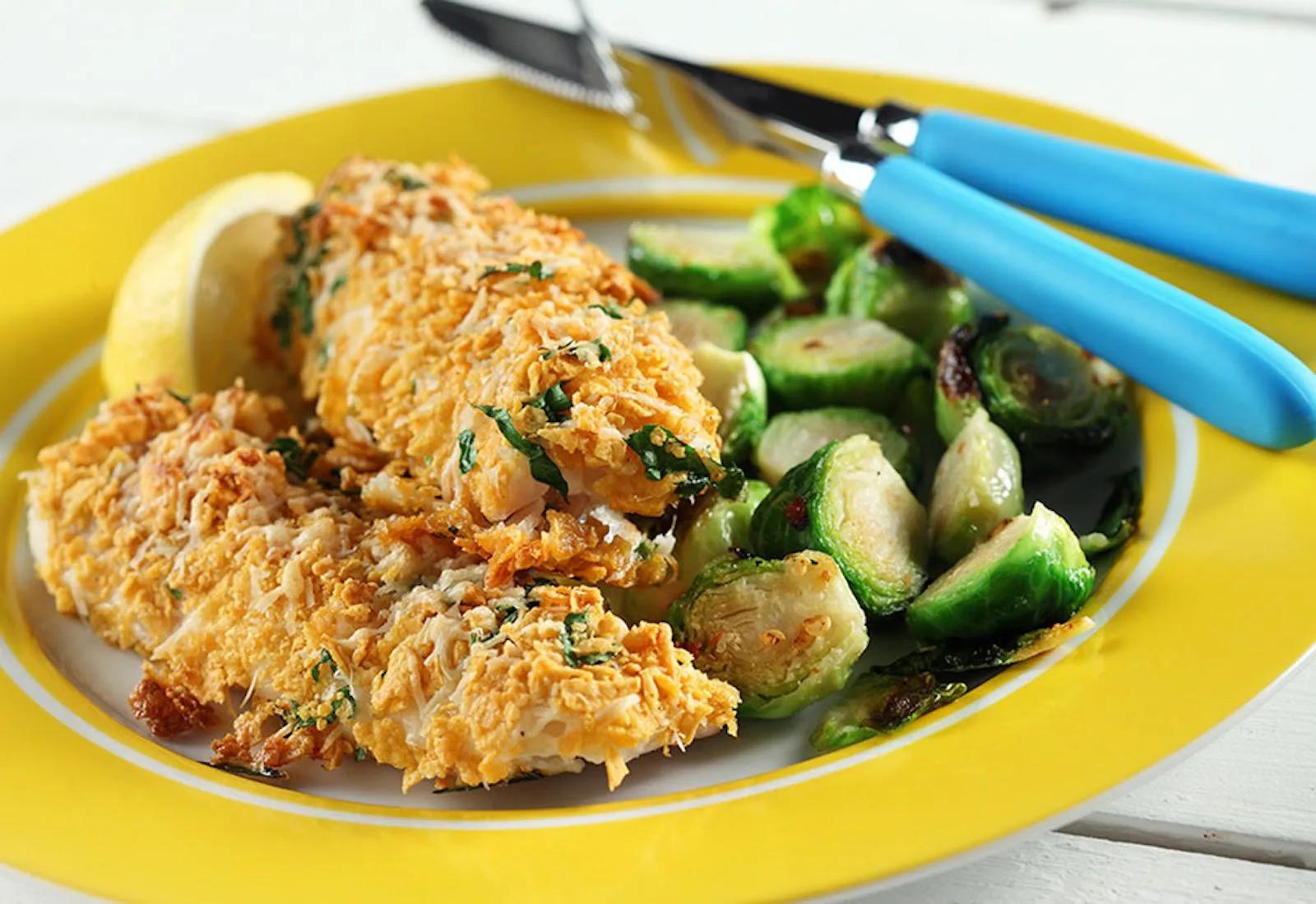 Parmesan Crusted Halibut