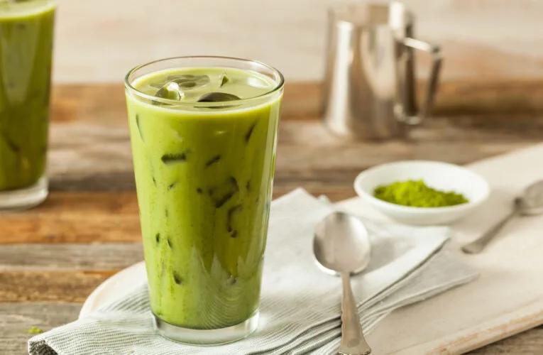 Iced Almond Matcha Latte