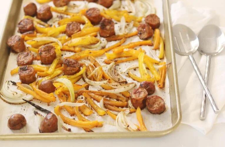One-Pan Sausage, Onion, and Peppers
