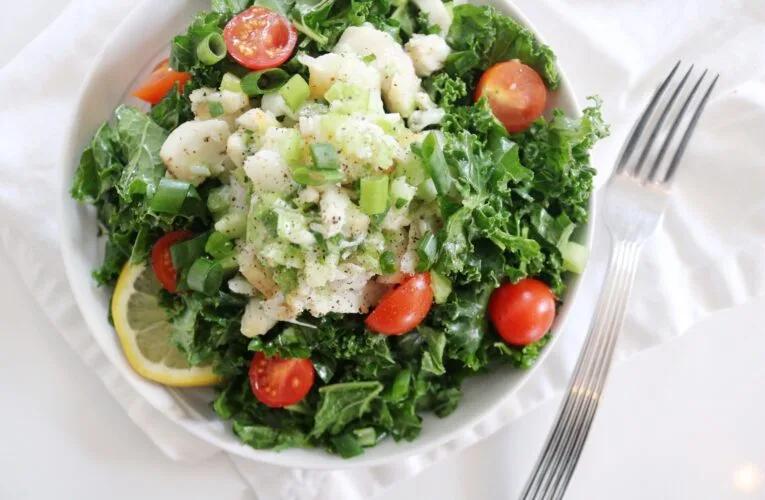 Alaska Sablefish Salad Over Greens