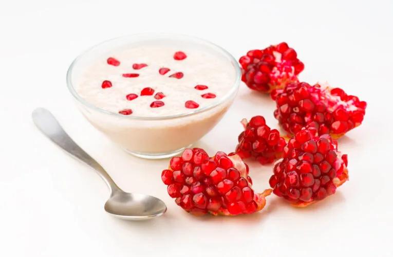 pomegranate sunflower yogurt