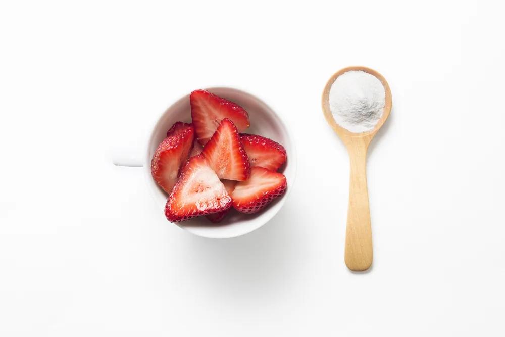 Homemade Toothpaste with Strawberries