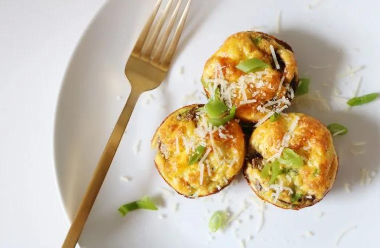 veggie parmesan mini egg muffins