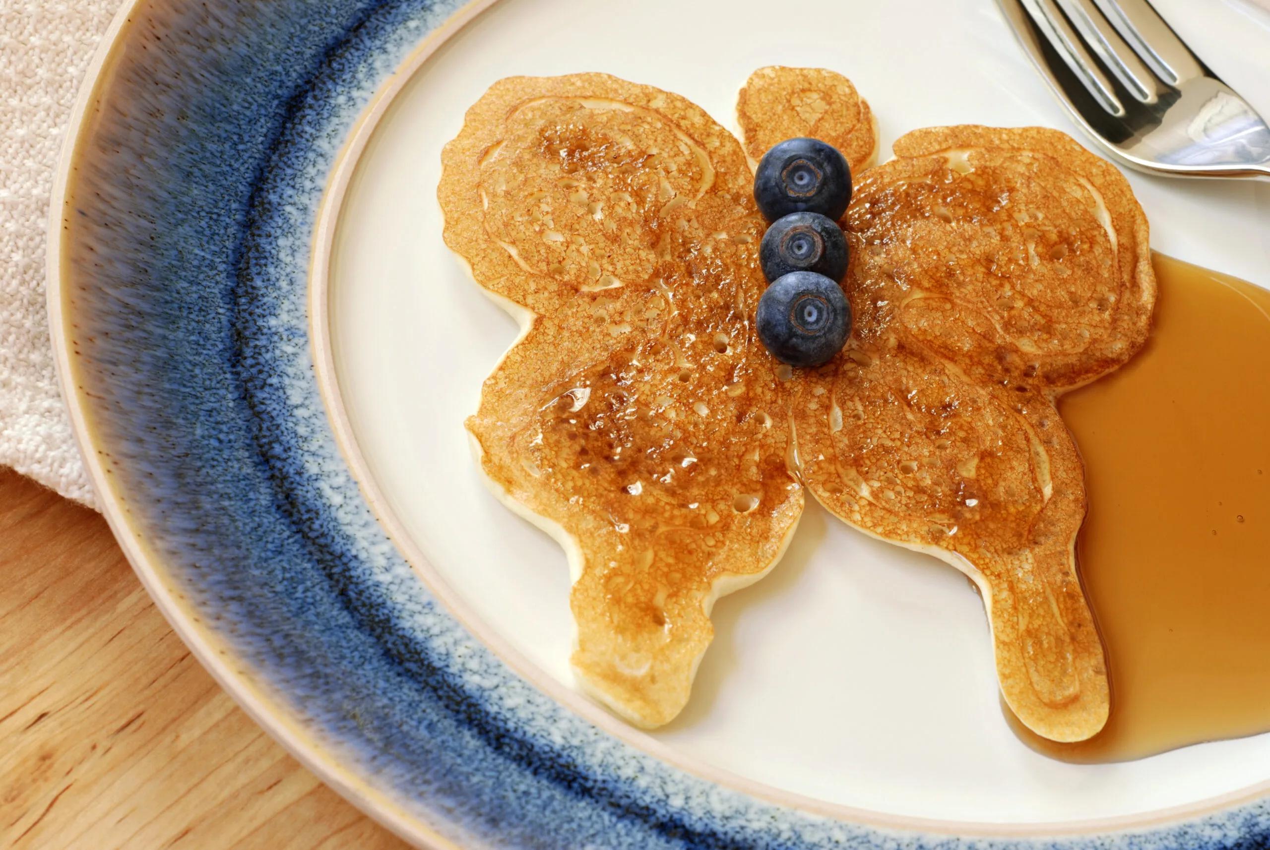 Animal-Shaped Whole Wheat Pancakes