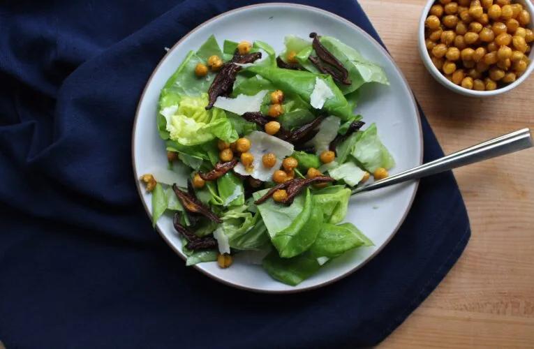 shiitake bacon salad|Green Salad with Shiitake Bacon
