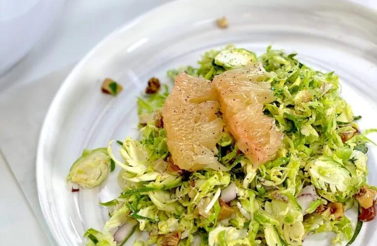 Shaved Brussels Sprout Salad with Pecorino and Hazelnuts