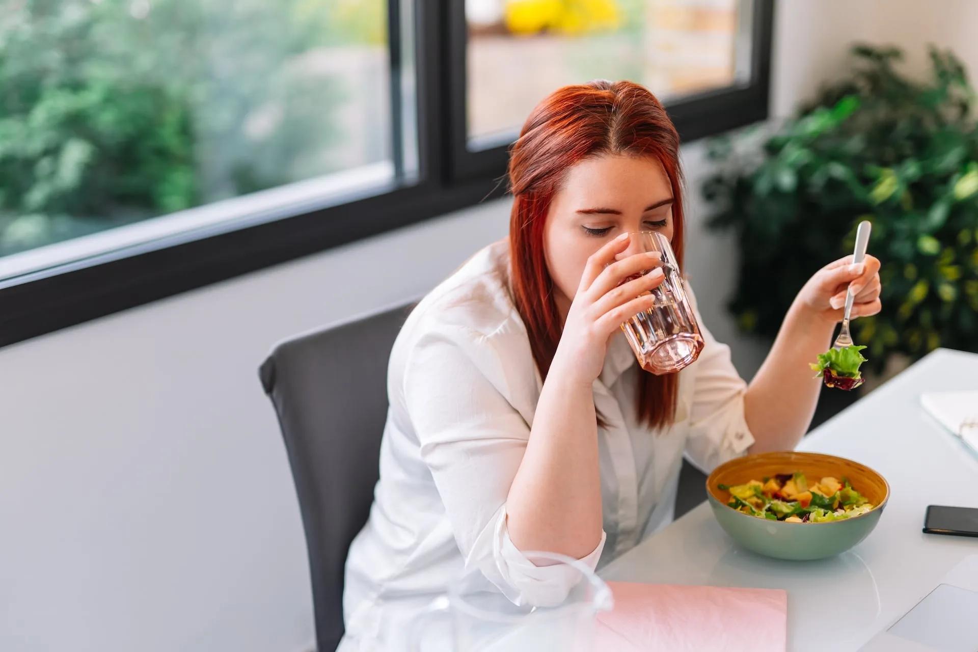 drink water during meals