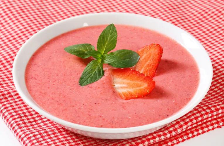 strawberry rhubarb soup|Strawberry Rhubarb Soup