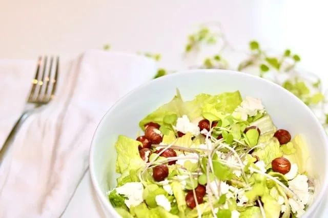 Romaine Goat Cheese Hazelnut Salad