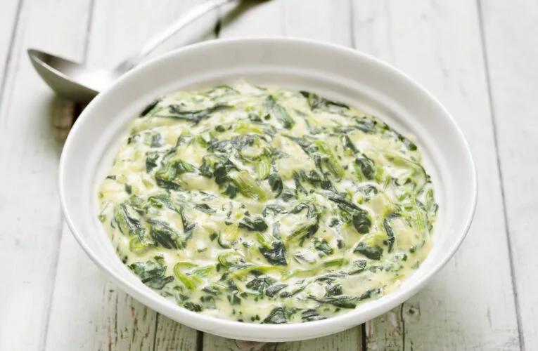 healthy creamed swiss chard