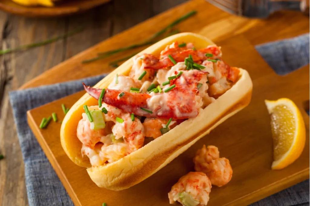 Lobster Roll with Cilantro Sauce