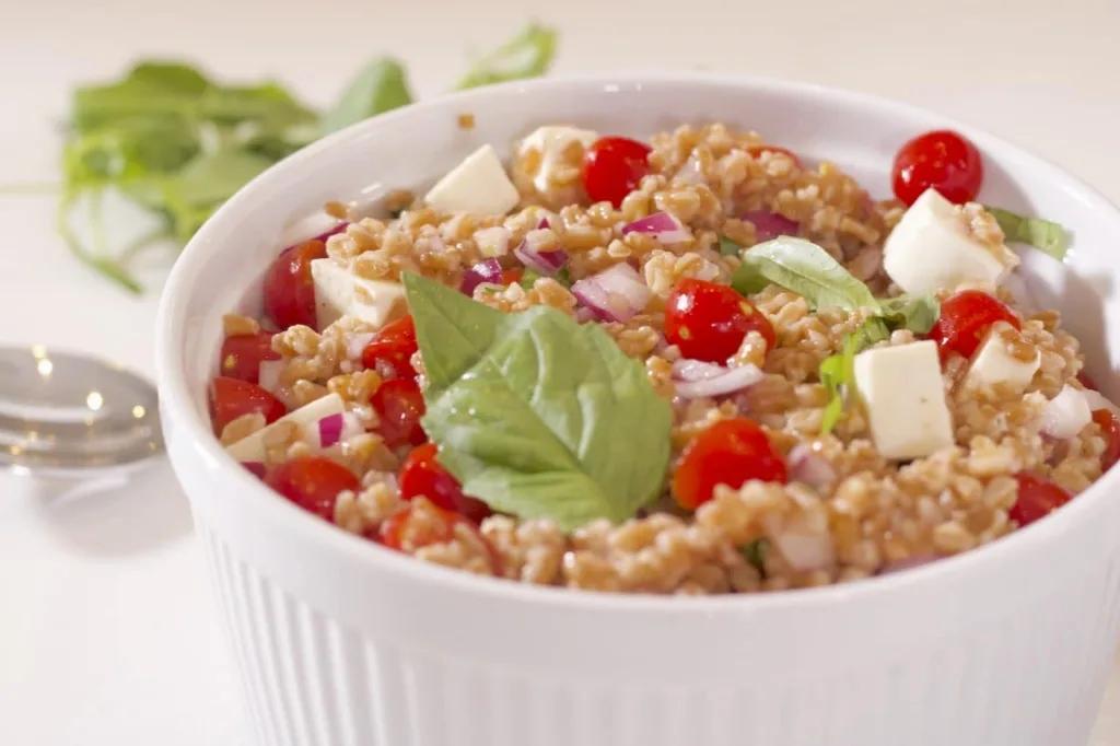 Fresh Mozzarella Farro Salad